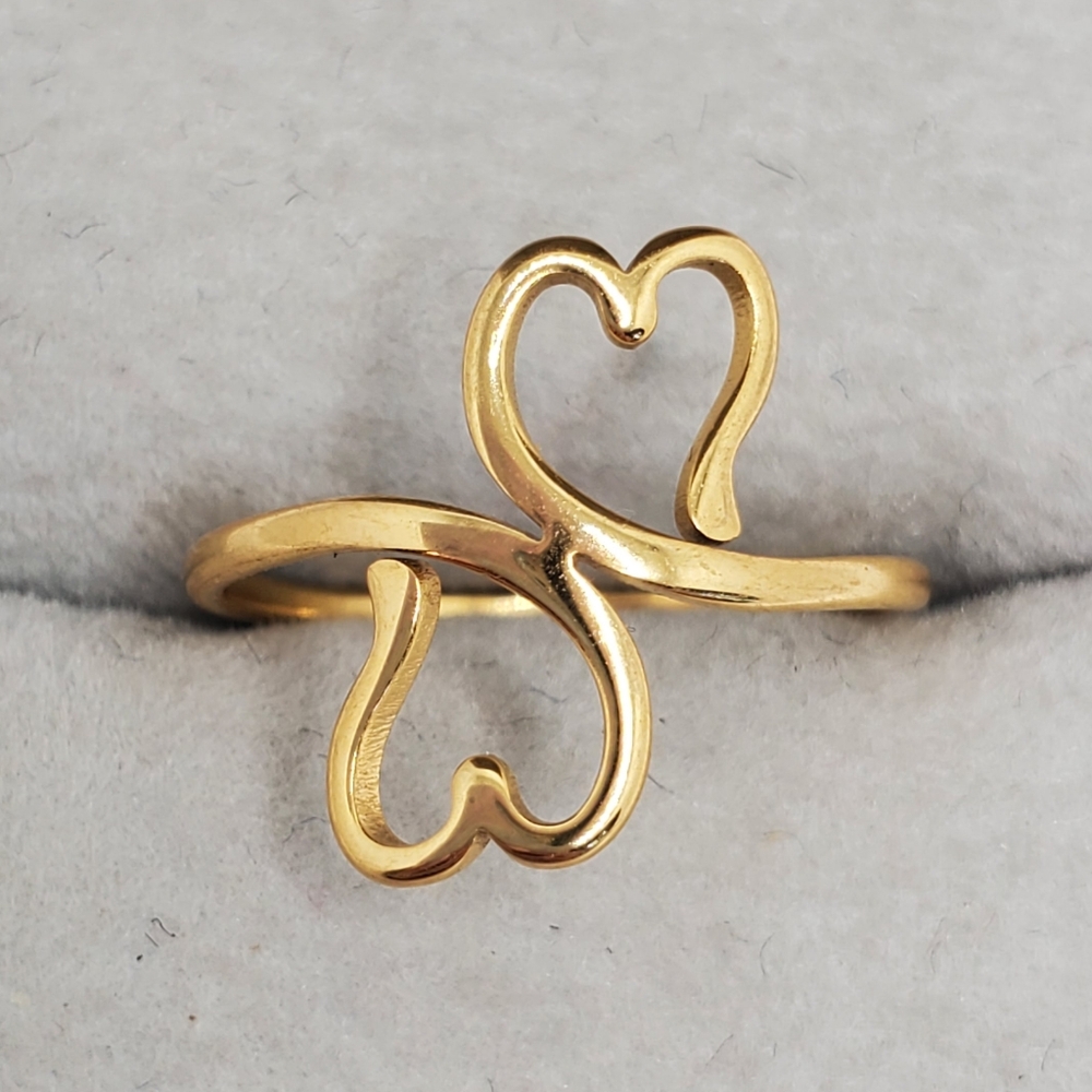 Double Heart Ring